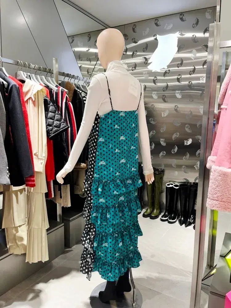 LUCKY ラッキーシュエトゥ フリルロングワンピース 36