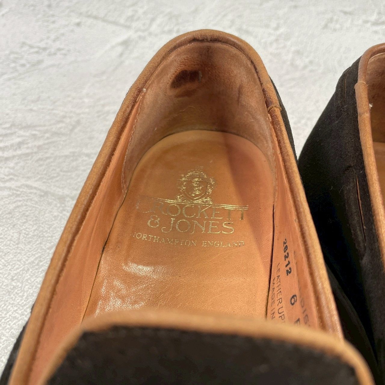  Crockett-Jones クロケットアンドジョーンズ 3 キャベンディッシュ3 タッセルローファー スエード 濃茶 ブラウン UK 6 E 24.5 cm W 3437 ローファー ブーツ 革靴