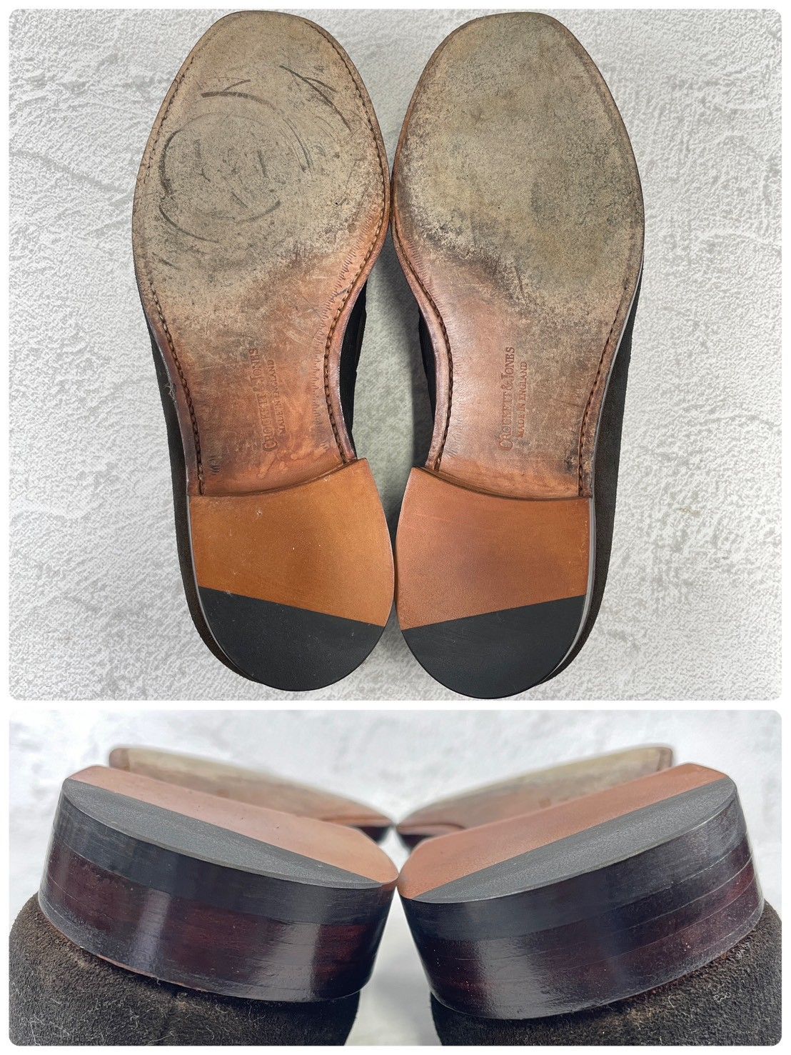 タッセルローファー スエード