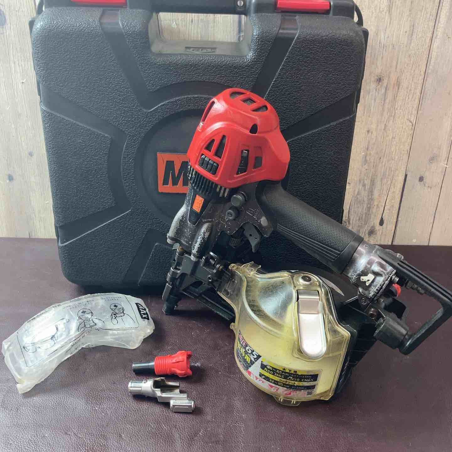 品 マックス MAX 高圧エア釘打ち機 HN-65 FW 1 アタッチメントV付