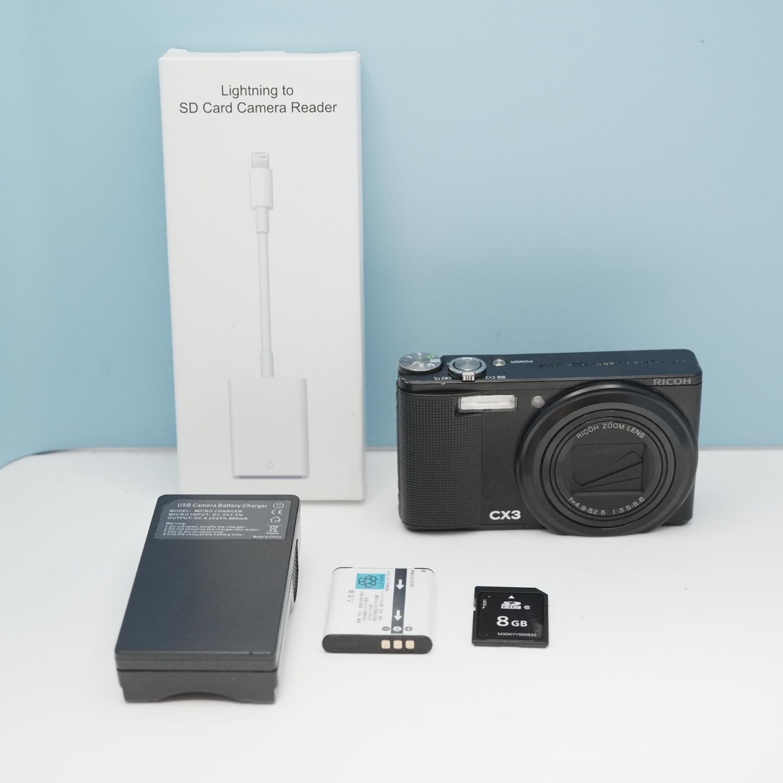 RICOH CX3 デジカメ スマホ転送OK フルセット 美品 a5640 - メルカリ