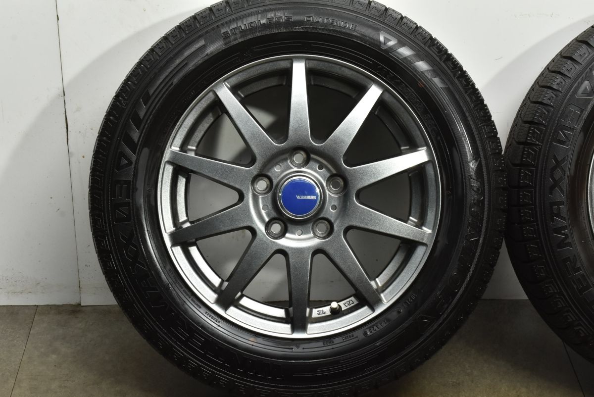  バリ溝 WINNERS 15 in 6 J 53 PCD 114 3 ダンロップ ウィンターマックスWM 03 185 65 R フリード GT GB 5 7 8 JPNタクシー 15インチ タイヤ ホイールセット