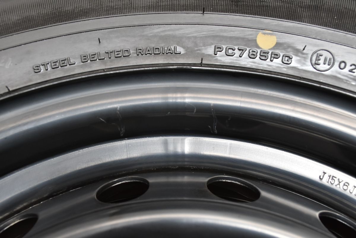  25年新車外し トヨタ 200系 ハイエース 15 in 6 J 35 PCD 139 7 ダンロップ SP 175 N 195 80 R レジアスエース ボンゴブローニイバン 15インチ タイヤ ホイールセット