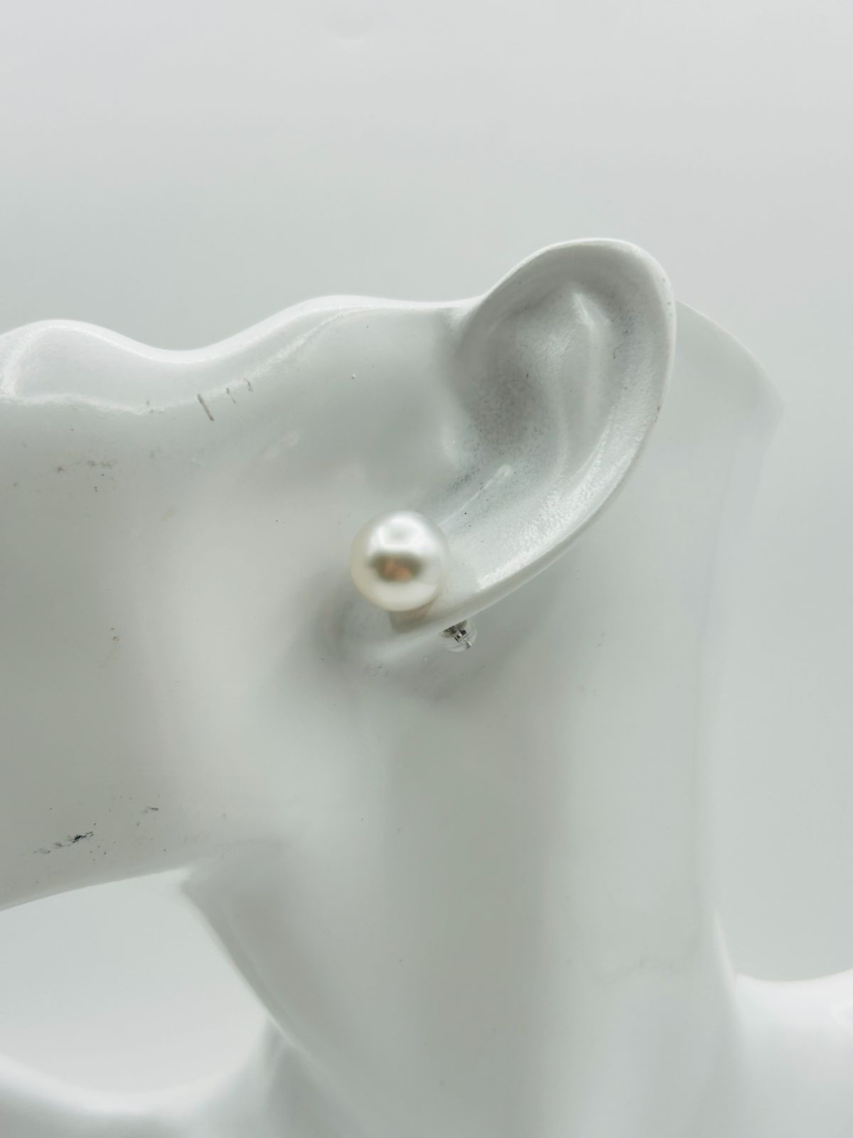 白蝶 真珠 南洋 パール ピアス 鳳凰 フェニックス PT900 プラチナ 11.8