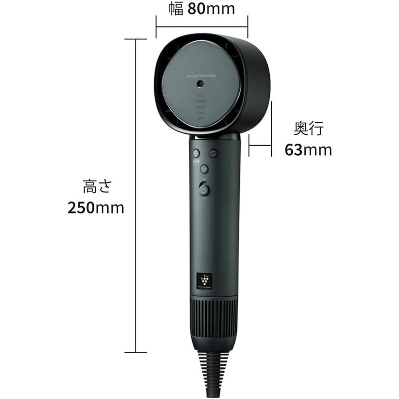 メーカー Sharp シャープ IB-WX 902-G ヘアドライヤー ドレープフロー ホライゾングリーン