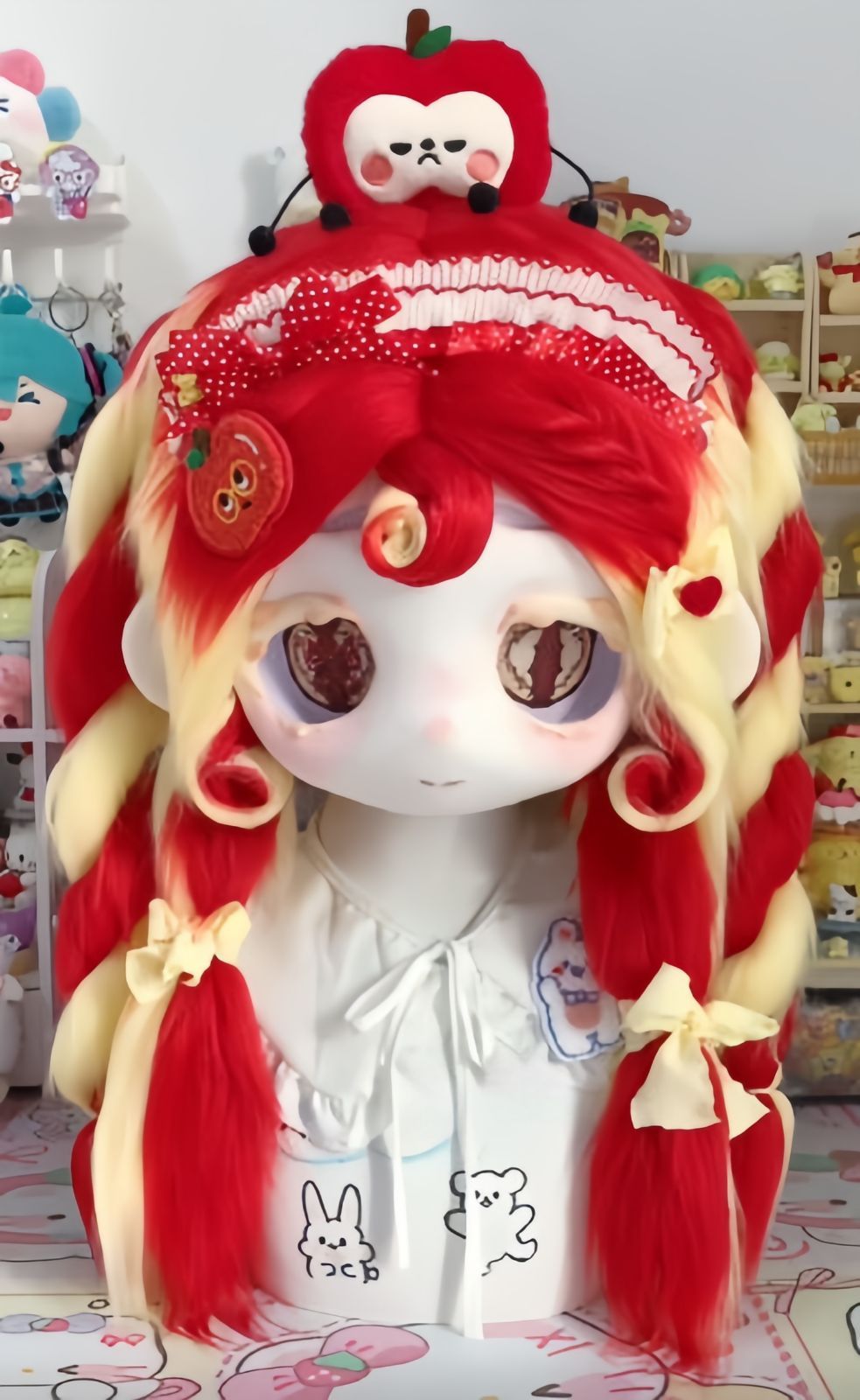 着ぐるみヘッド kigurumi NO.207 赤 ファースーツ 全頭ヘッド ケモノ マスク ぬいぐるみ コスプレ コスチューム