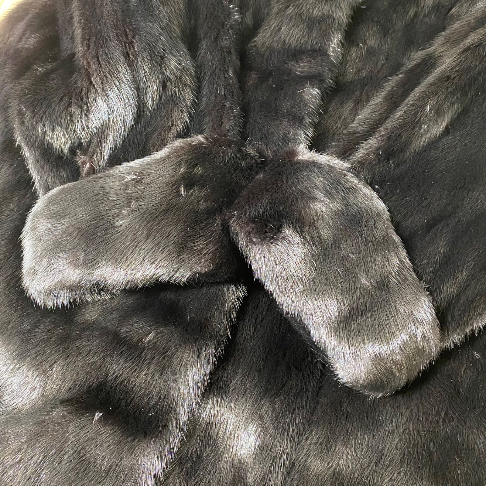 LANVIN ランバン 毛皮 ミンク サガミンク ファーコート ブラック