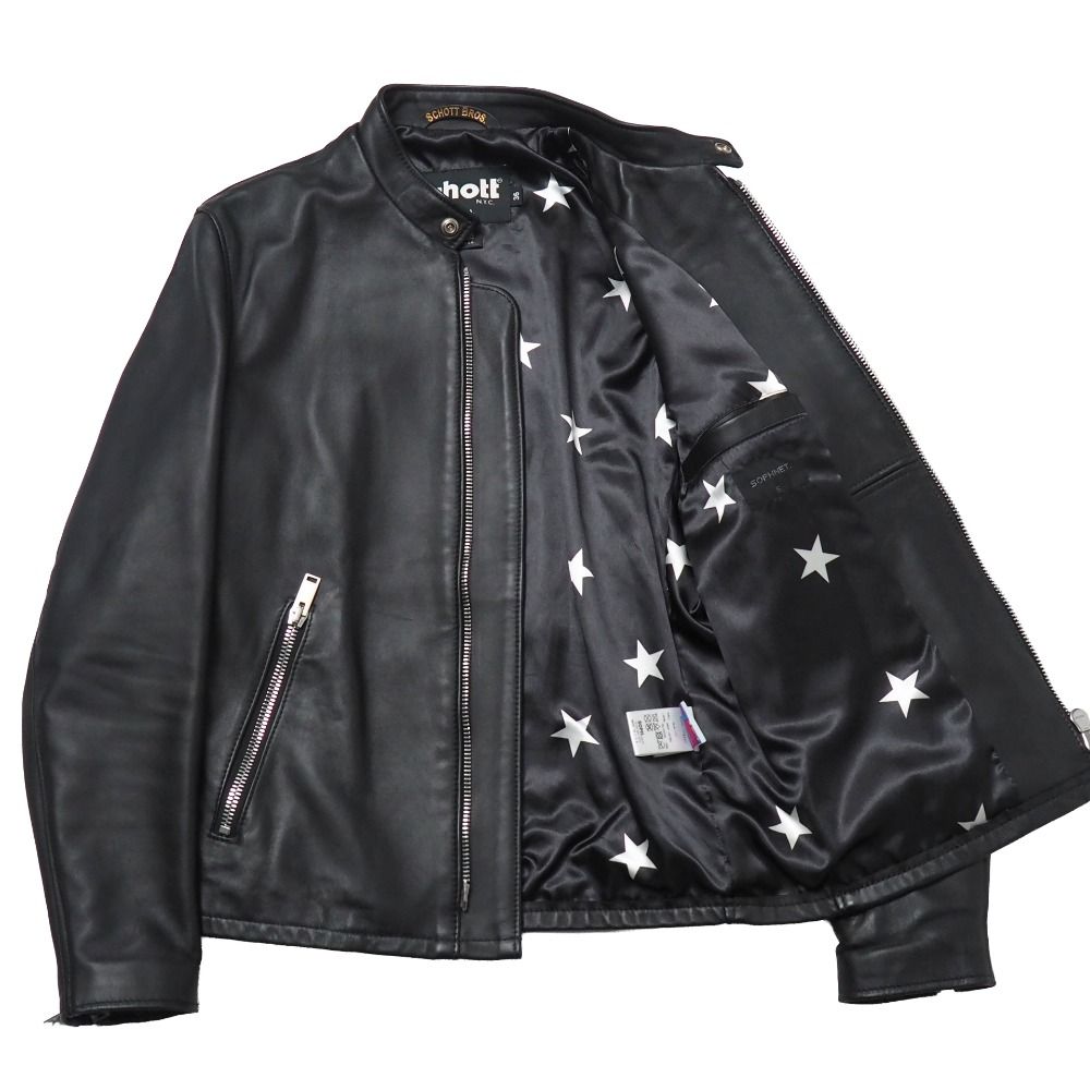 schott × SOPHNET. ショット × ソフネット ライダースジャケット