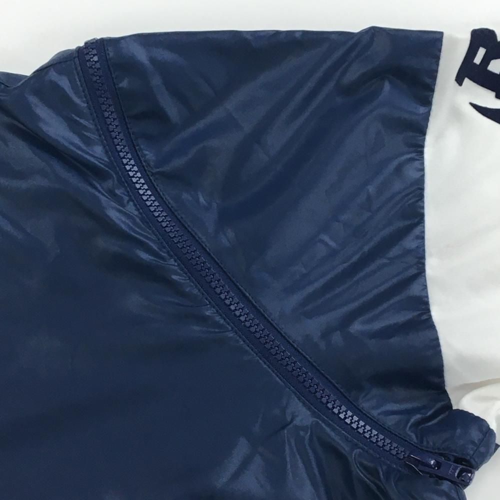 美品】ラッセルノ 2WAYブルゾン ネイビー×白×レッド 一部チェック