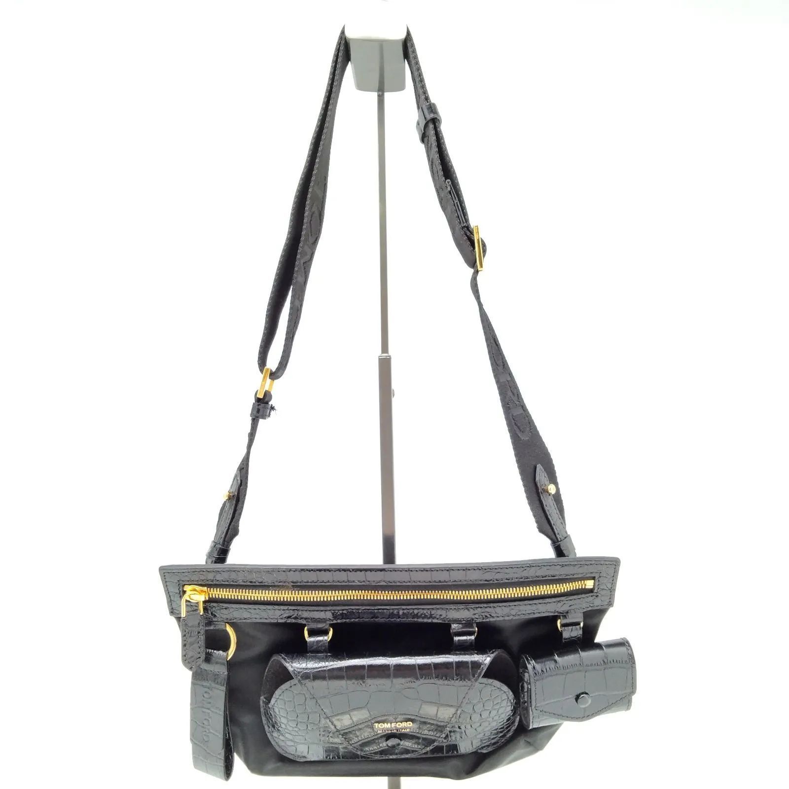 ✨️TOM FORD✨️トムフォード クロコ型押し ショルダーバッグ - メルカリ