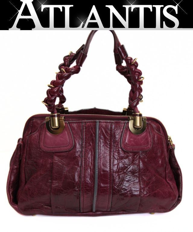 クロエ Chloe エロイーズ ハンドバッグ レザー ボルドー 72935