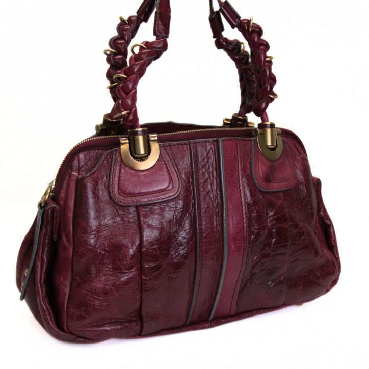 クロエ Chloe エロイーズ ハンドバッグ レザー ボルドー 72935