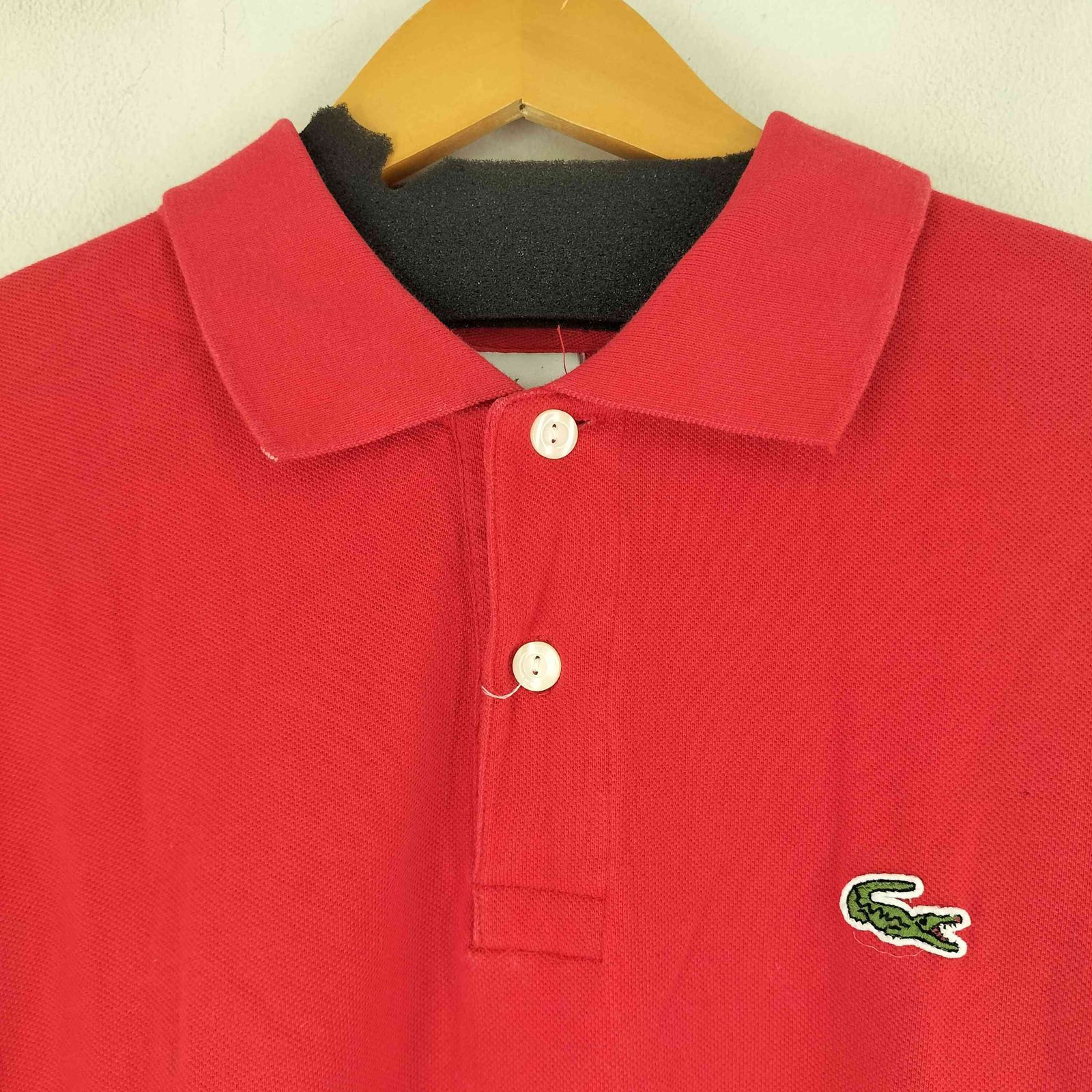 ラコステ LACOSTE フランス製 ロゴ刺繍 S/S ポロシャツ メンズ 表記無