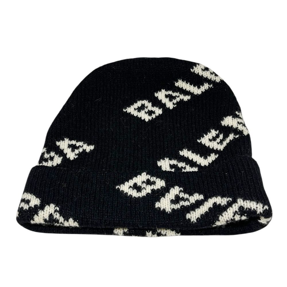 バレンシアガ 558950 ロゴニットキャップ ビーニー 帽子 メンズ レディース