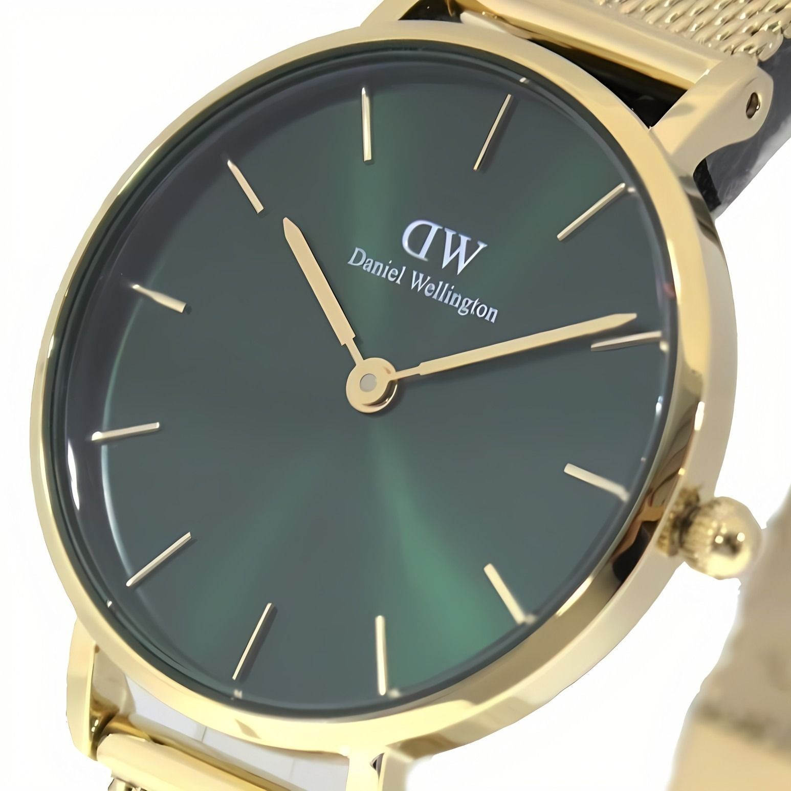 ギフト対応可 ダニエルウェリントン DANIEL 腕時計 PETITE EMERALD 28 ペティート エメラルド ゴールド グリーン クオーツ アナログ おしゃれ ブランド 記念 プレゼント ギフト
