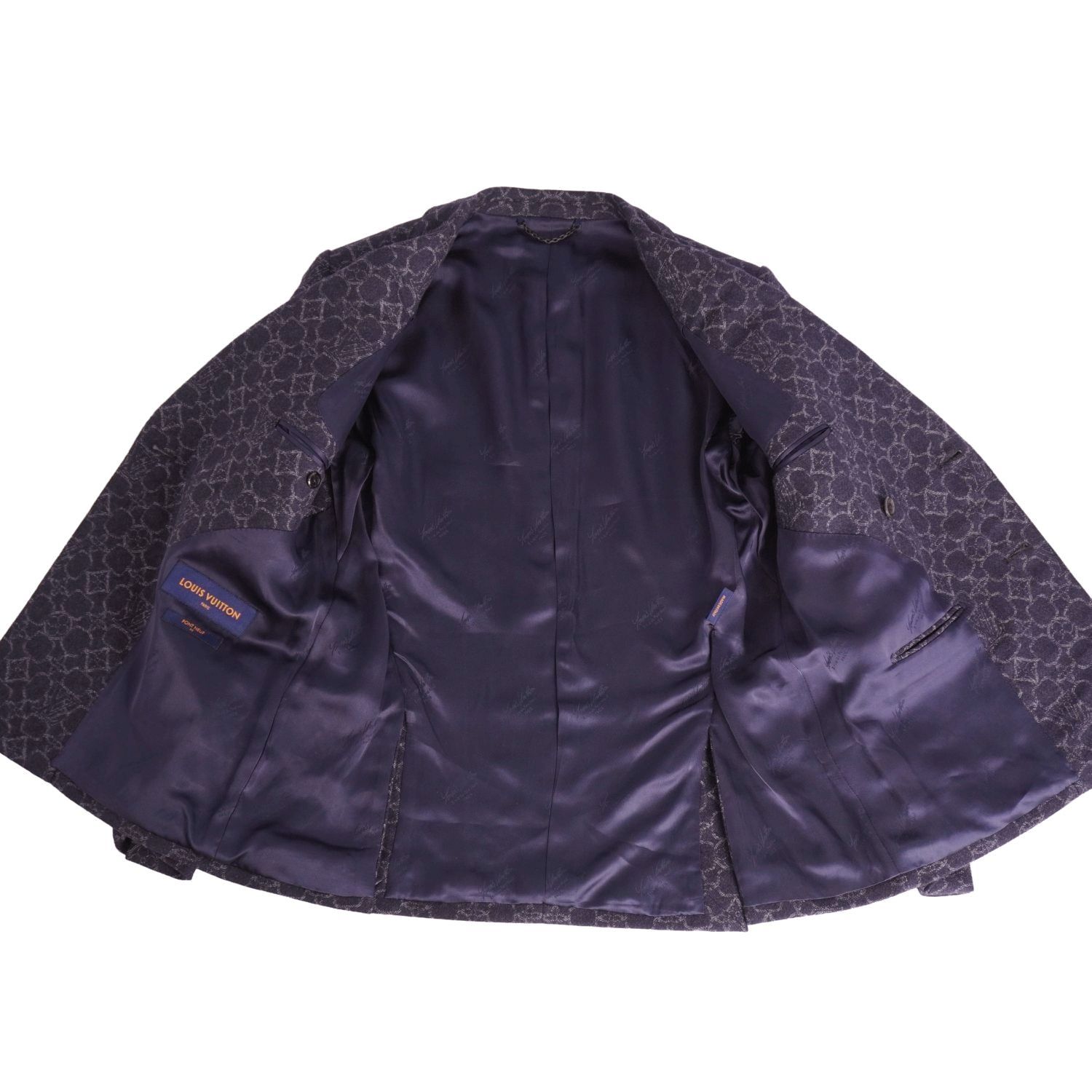 【極美品】LOUIS VUITTON スーツ セットアップ 総裏 ロゴ 紺 50 極美品】LOUIS VUITTON スーツ セットアップ 総裏 ロゴ 紺 50 楽天市場