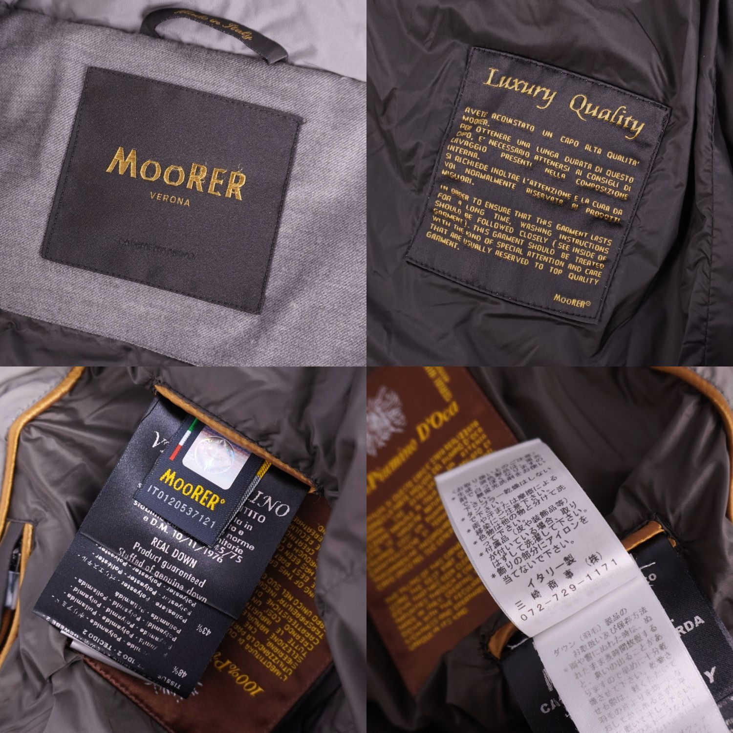 極美品 ムーレー MOORER CASTELNUOVO D/GARDA コート - メルカリ