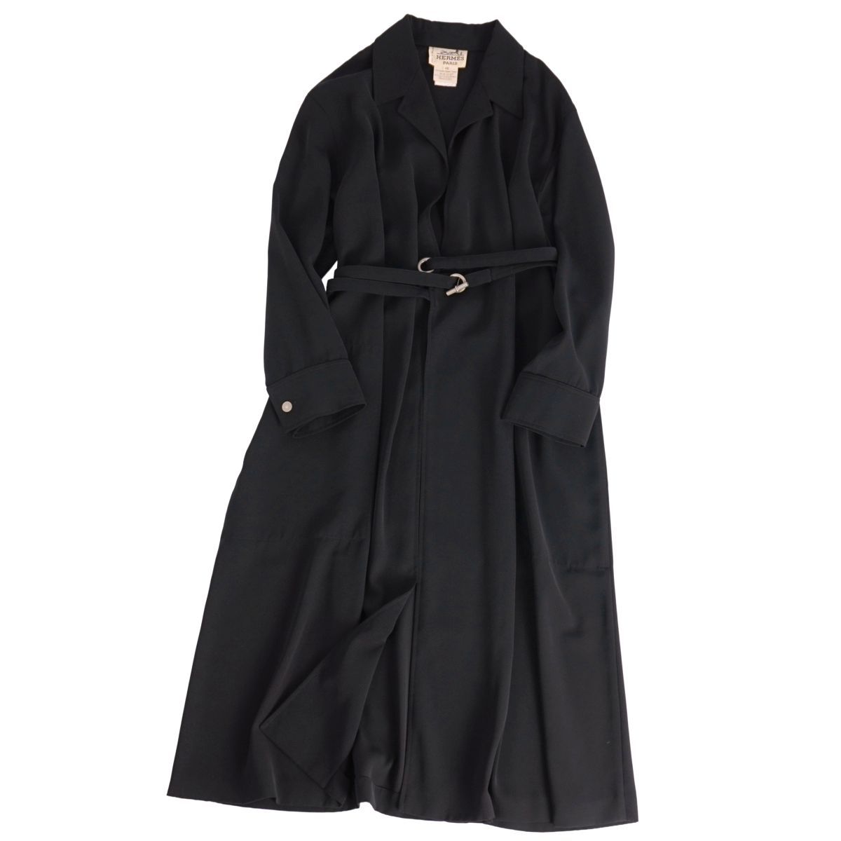 美品 Vintage エルメス HERMES ワンピース ベルト付 ラップワンピ