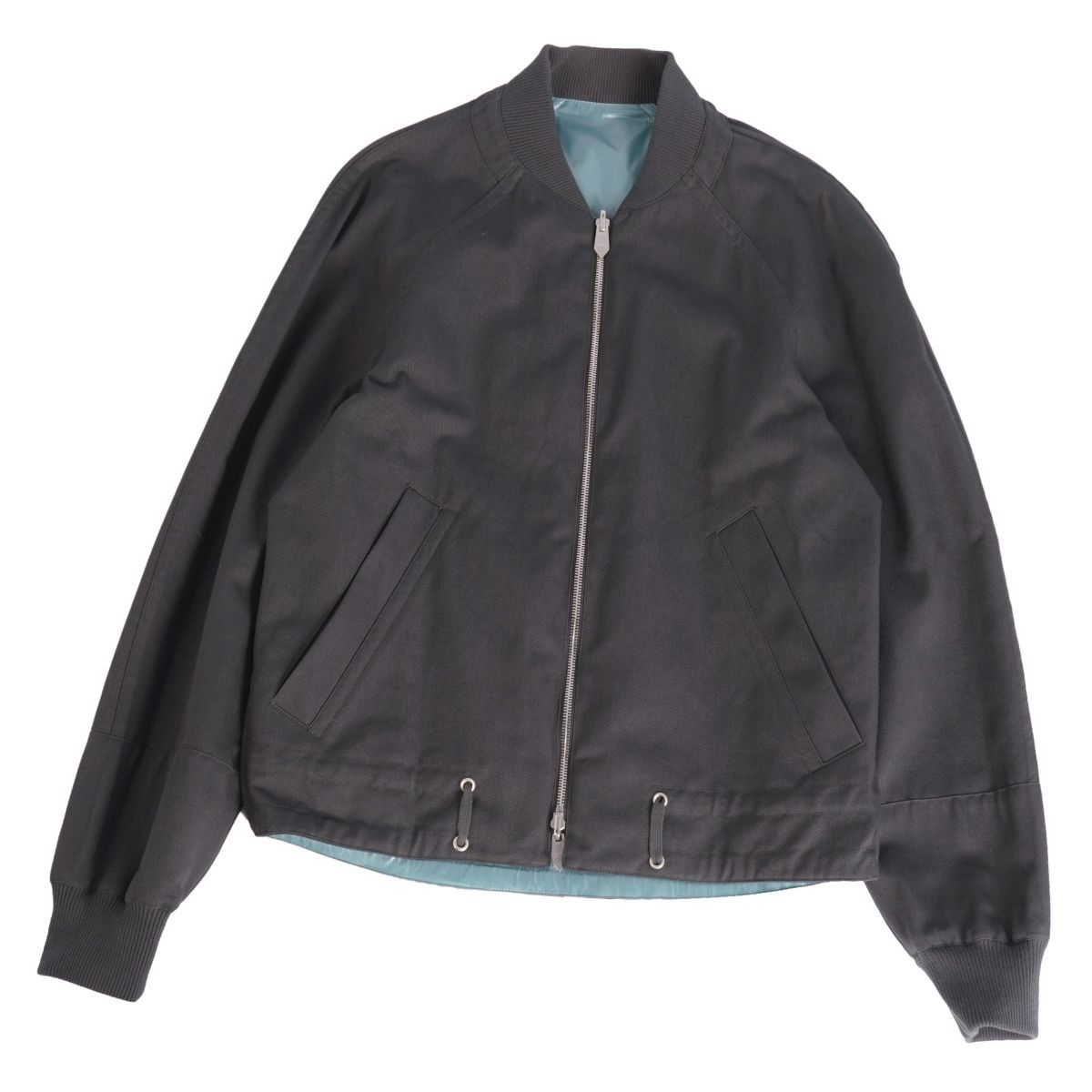 HERMES エルメス リバーシブル ジャケット ブルゾン 中古・古着通販】HERMES (エルメス) リバーシブルブルゾン ネイビー