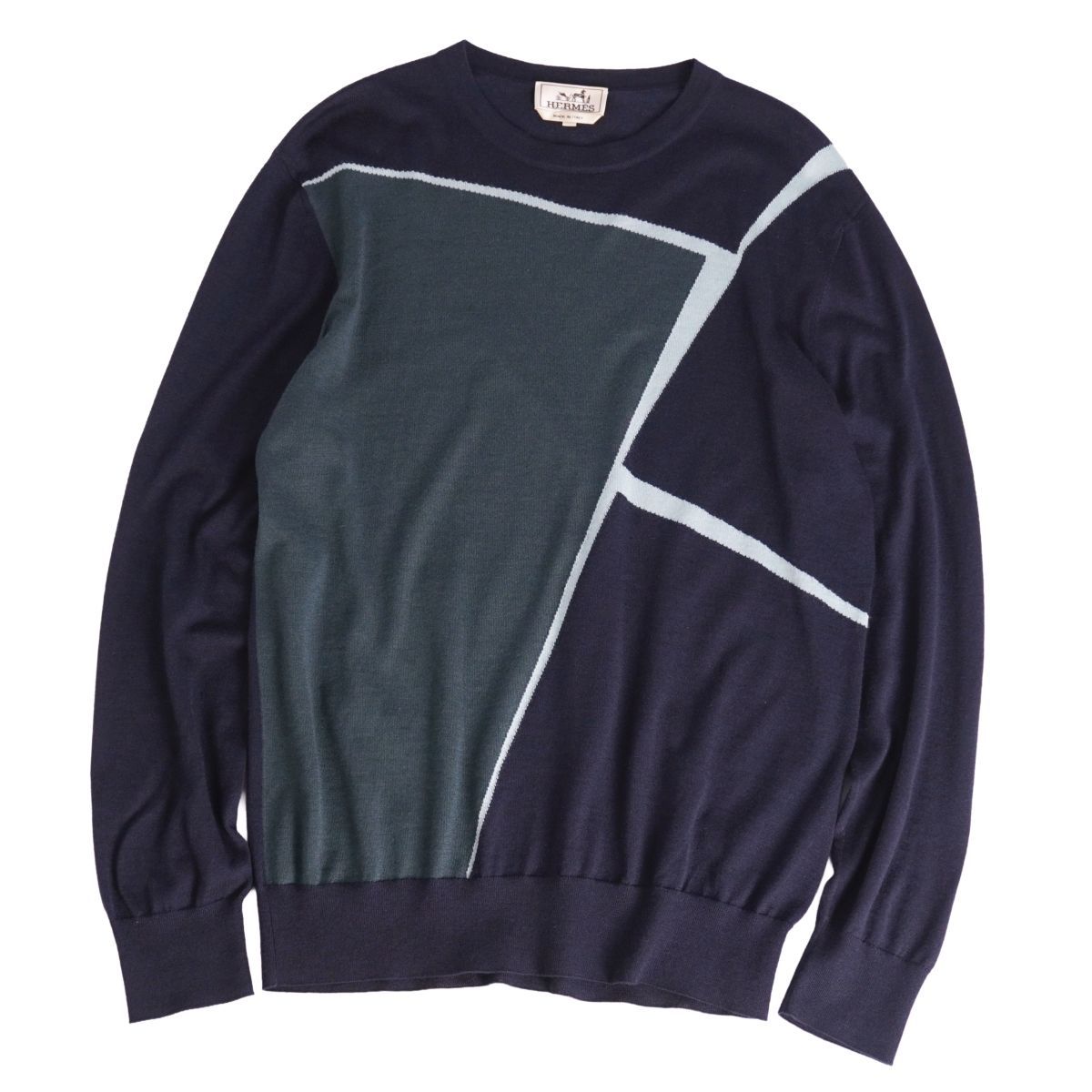 専用sizeM～相当☆美品☆エルメス HERMES カシミア×モヘア製長袖ニット 極美品 エルメス HERMES ニット 21AW セーター ロングスリーブ 長袖