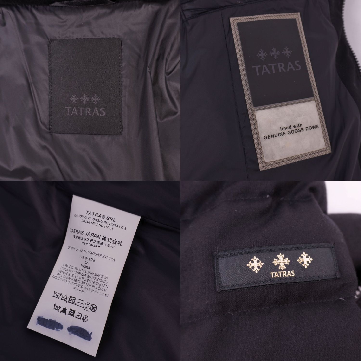 極美品 タトラス TATRAS 2020年 ZEJA ゼジャ コート ダウンコー - メルカリ