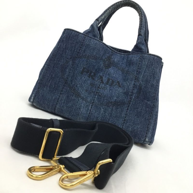 プラダ デニム カナパ ミニ 2WAYハンドバッグ PRADA【プラダ】カナパ ミニ 2WAYハンドバッグ ショルダーバッグ