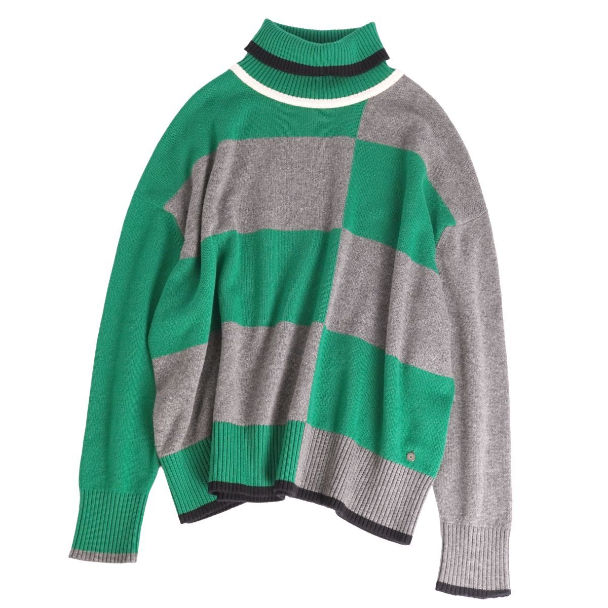 美品 エルメス HERMES ニット ハイネック セーター 長袖 カシミヤ トッ