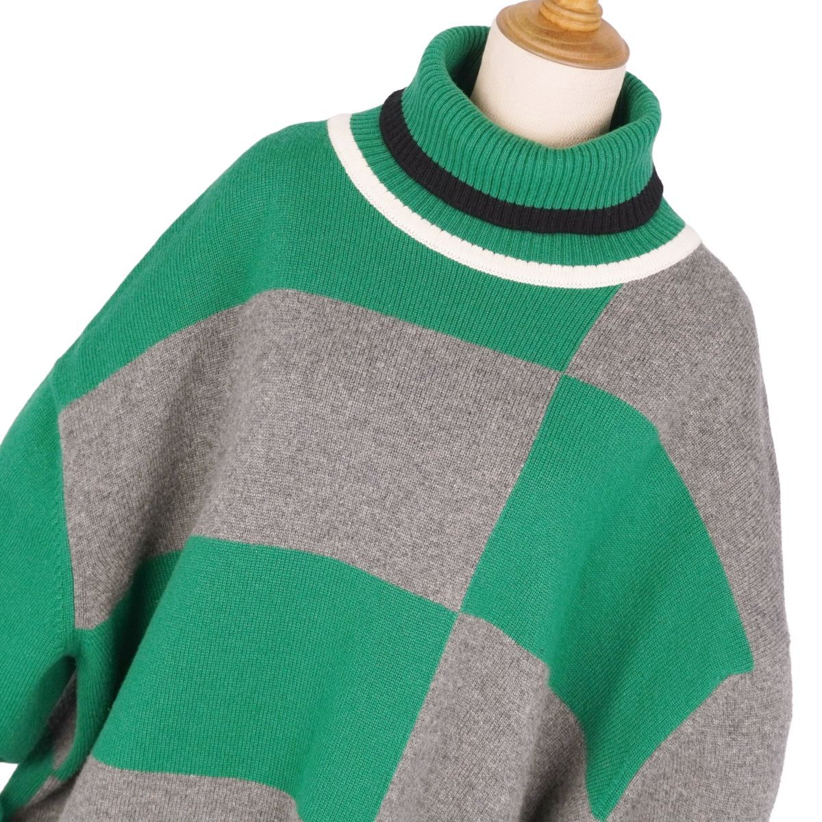 美品 エルメス HERMES ニット ハイネック セーター 長袖 カシミヤ トッ