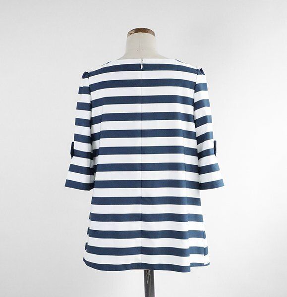 M'S GRACY カメリア•リボン柄　ボーダーチュニックブラウス M'S GRACY カメリア•リボン柄 ボーダーチュニックブラウス M'S GRACY