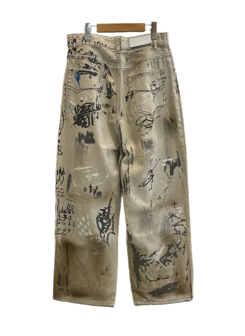 ミコ MIJKO CREATIVE COLLECTION 2018-2028 ペイントデニムパンツ 