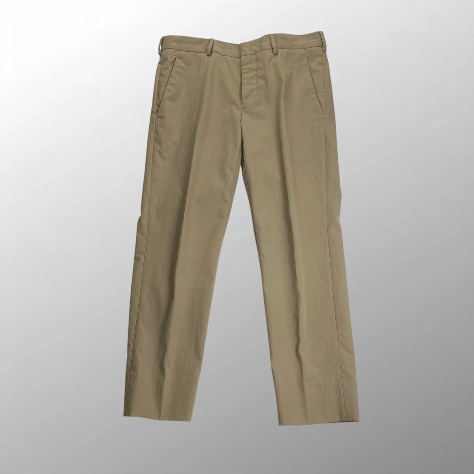 PRADA プラダ テーパードスラックス ベージュ ポリエステル100％ SIZE S
