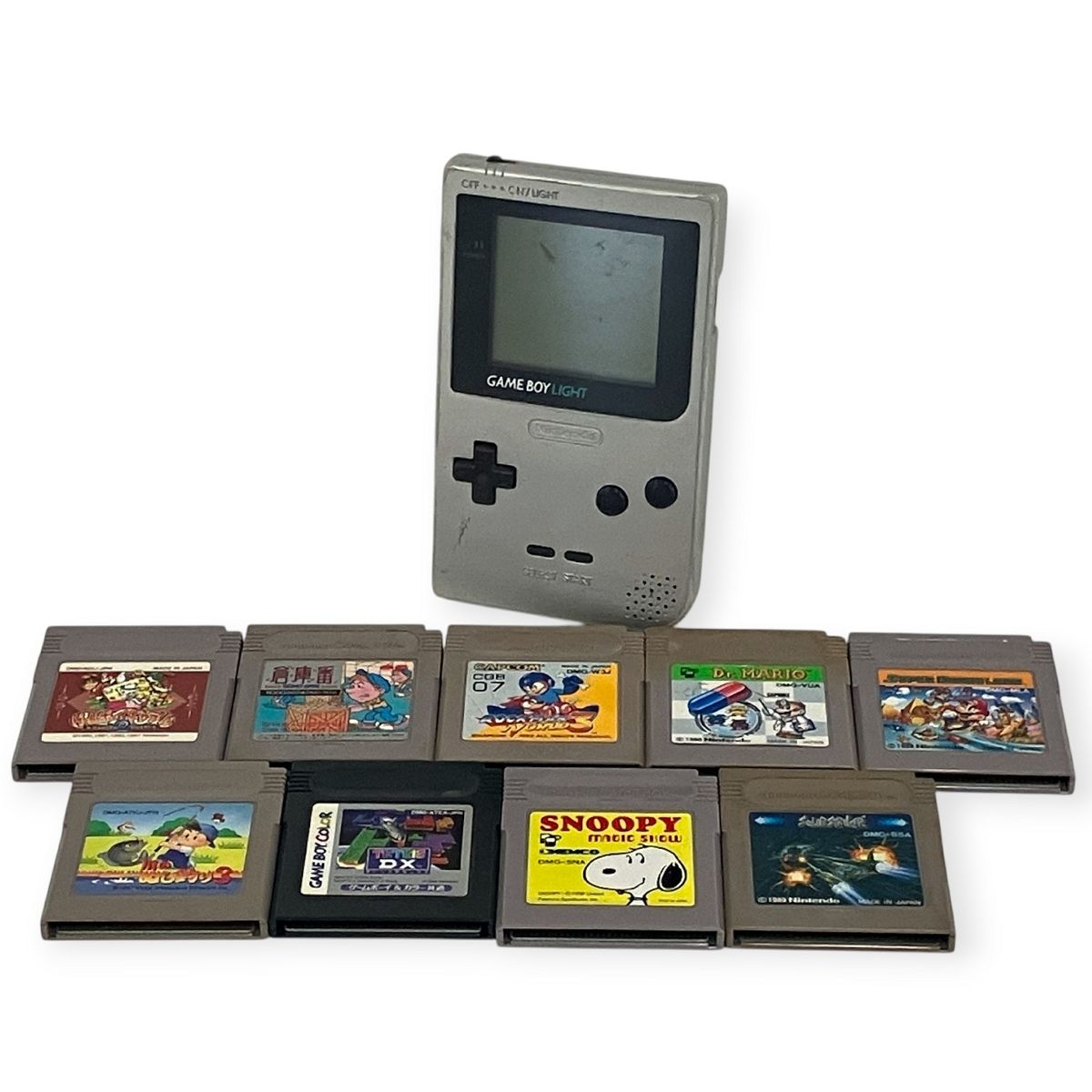 任天堂 GAME BOY LIGHT MGB-101 家庭用ゲーム機 Nintendo ソフト9点