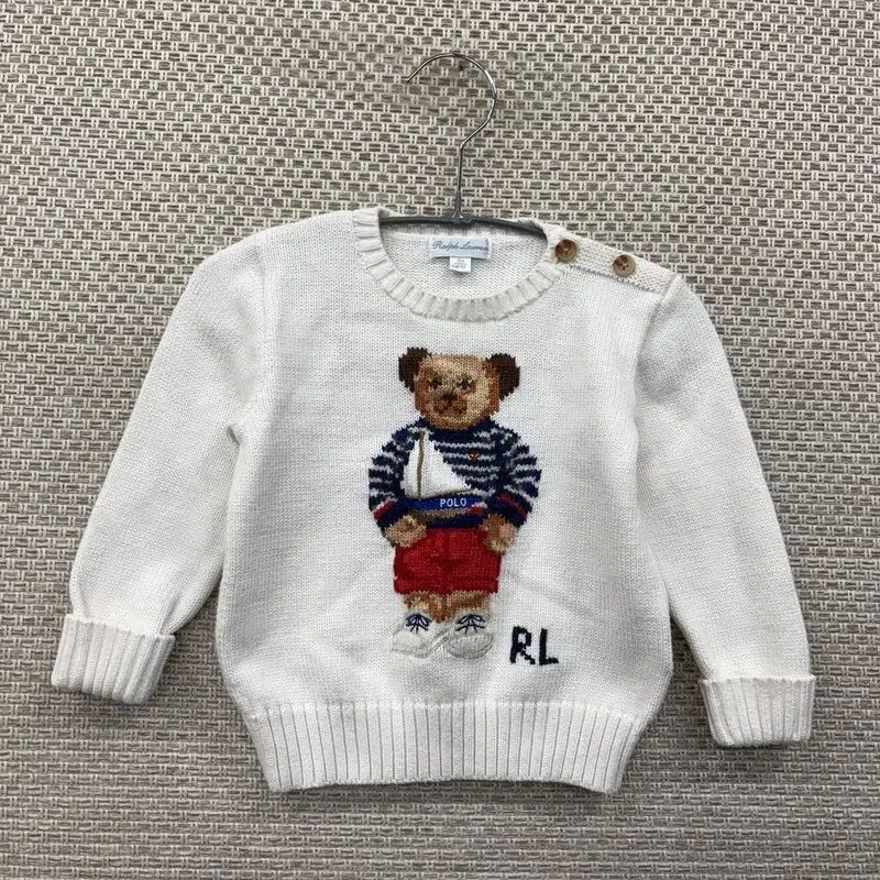 ポロ ラルフローレン キッズ ポロベア ウール カシミア ニット 18M