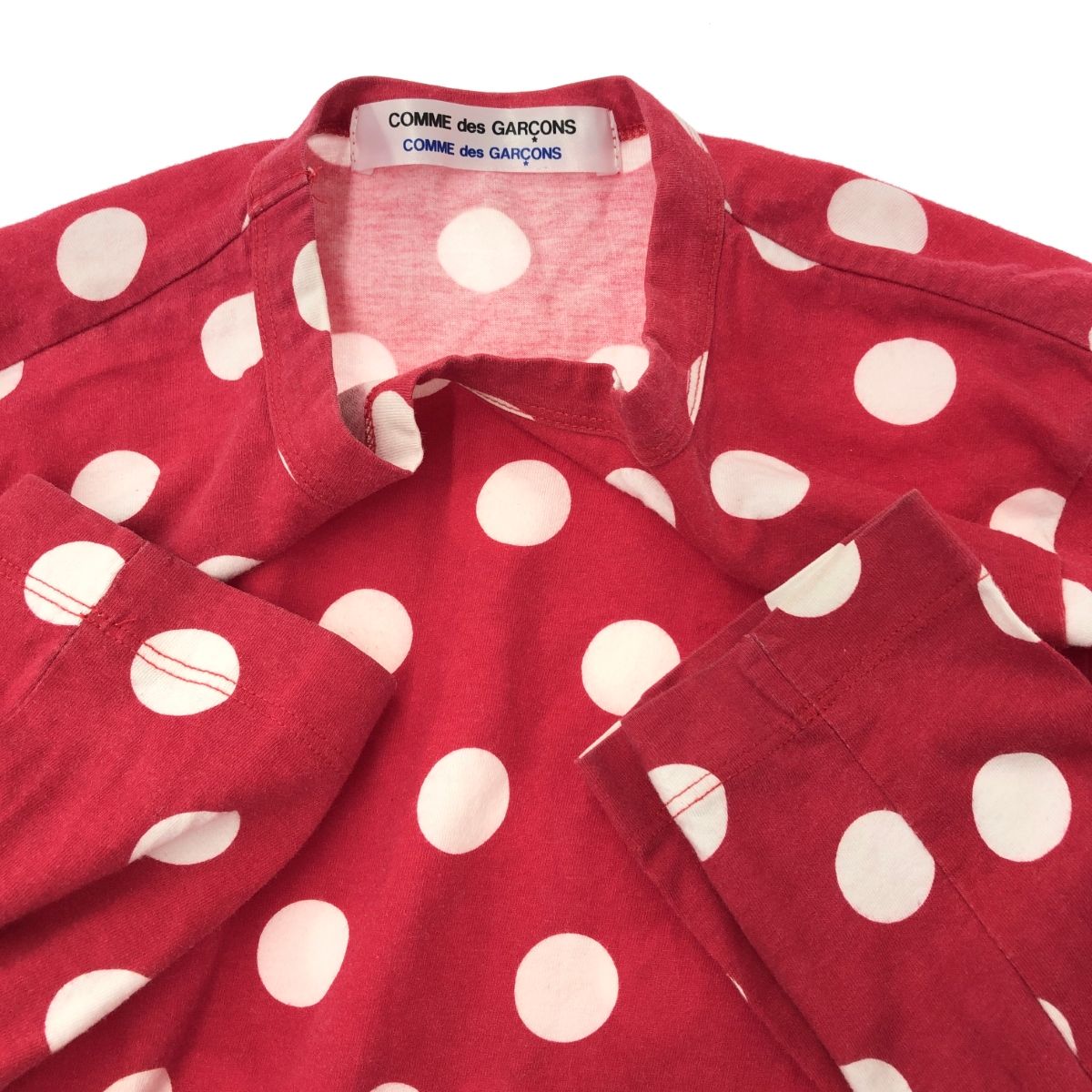 コムデギャルソン　(コムコム) 長袖　赤色 Comme des Garcons Comme des Garcons コムデギャルソン