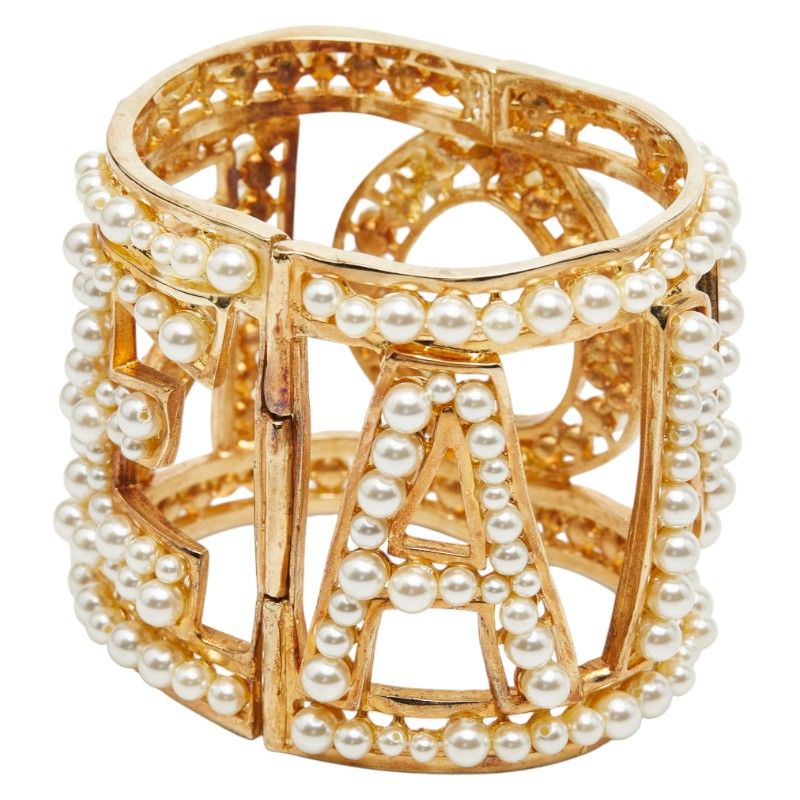 ドルチェアンドガッバーナ AMORE ゴールド メッキ フェイクパール レディース DOLCE-GABBANA 1-0234956