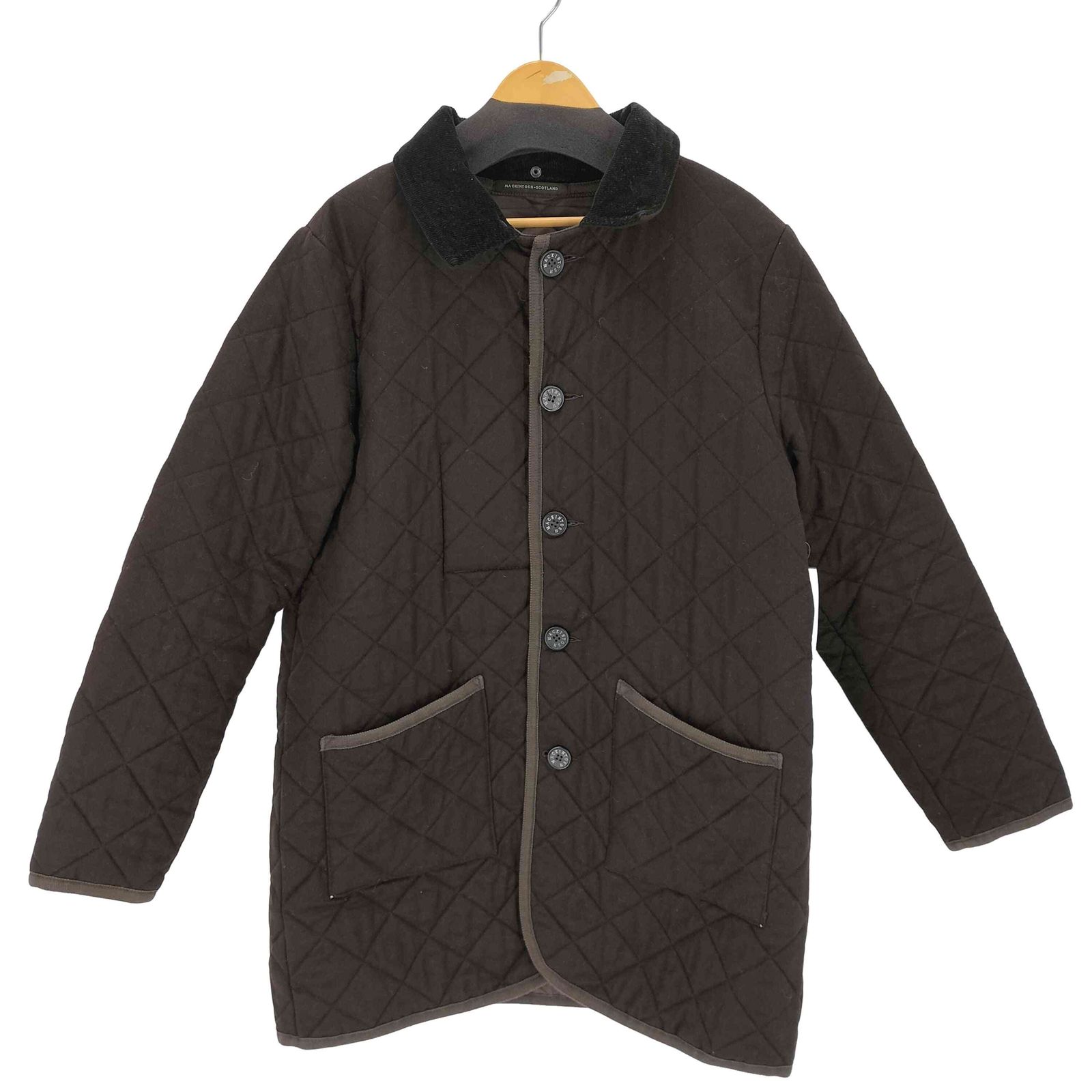 マッキントッシュスコットランド コーデュロイ切り替え キルティングジャケット メンズ 40