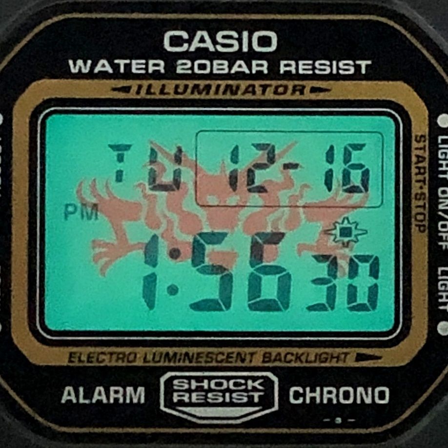 G-SHOCK ジーショック DW-056GM-9 GOLD DEFENDER ゴールドディフェンダー スクエア ブラック 青龍 黒金 2002年3月発売 G-SHOCK ジーショック DW-056GM-9 GOLD DEFENDER ゴールド