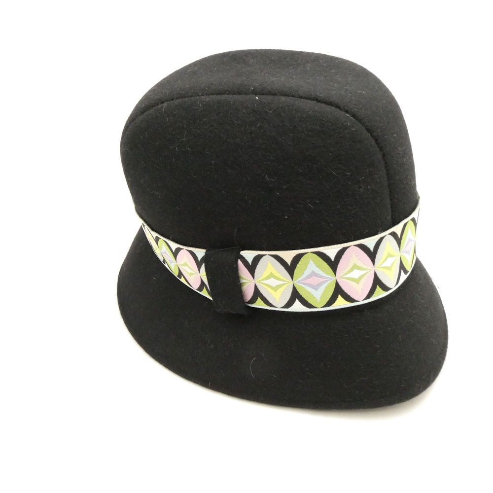 美品 EMILIO PUCCI エミリオプッチ バケットハット レディース AO3417