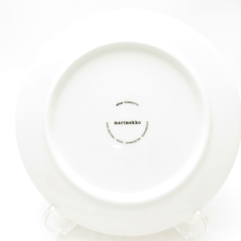 マリメッコ oliva 'KOMPOTTI' プレート 希少　レア　3枚 marimekko マリメッコ KOMPOTTI コンポッティ 中皿 3枚 セット 20cm
