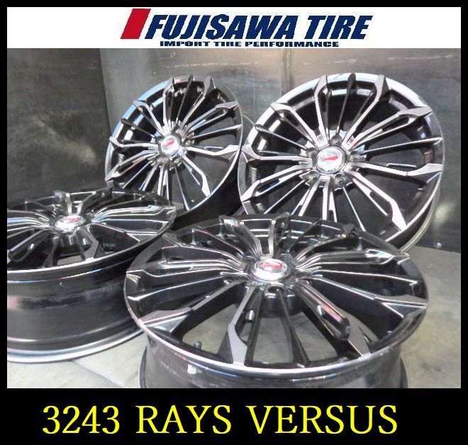3243 A RAYS VERSUS Triaina 18 x 7 0 J 5 H 114 3 42 55 4本 前後インセット違い