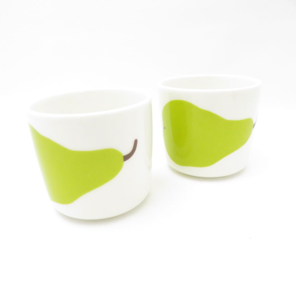 marimekko マリメッコ PAARYNA パーリナ ラテマグ 2点 陶器 ペア 洋梨