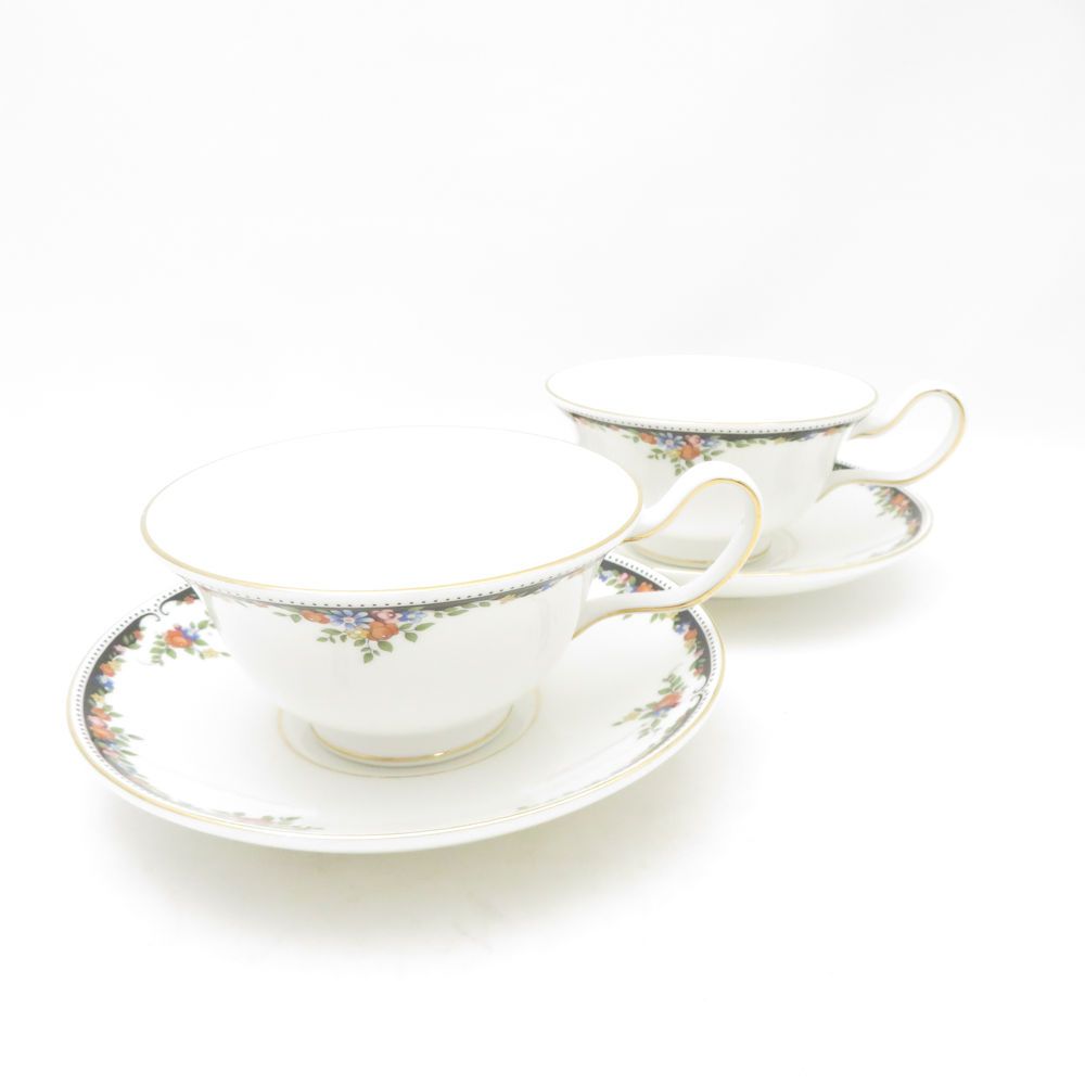 WEDGWOOD ウェッジウッド オズボーン ティーカップ＆ソーサー 2客 ペア