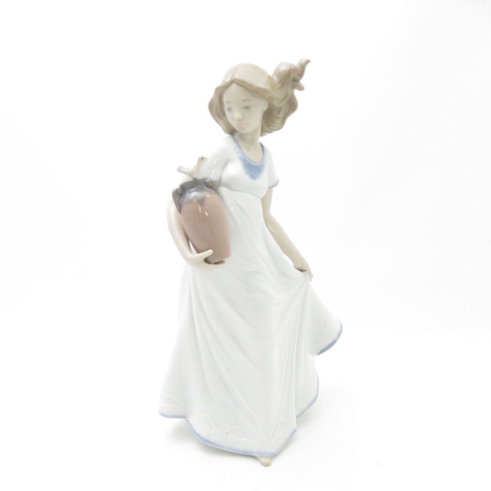 美品 NAO ナオ 1409 楽しい新しい友達 フィギュリン 陶器人形 置物