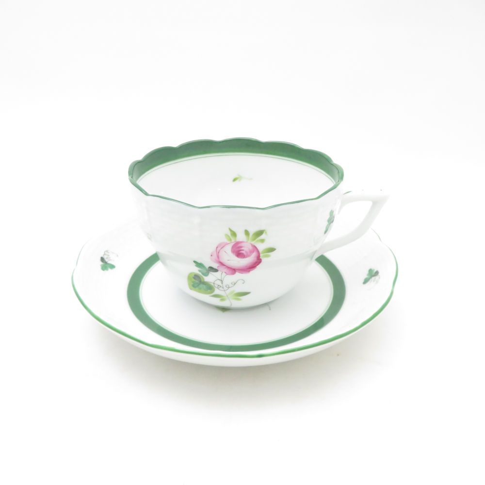 Herend ヘレンド ウィーンの薔薇 VRH カップ＆ソーサー ティー コーヒー兼用 ローズ