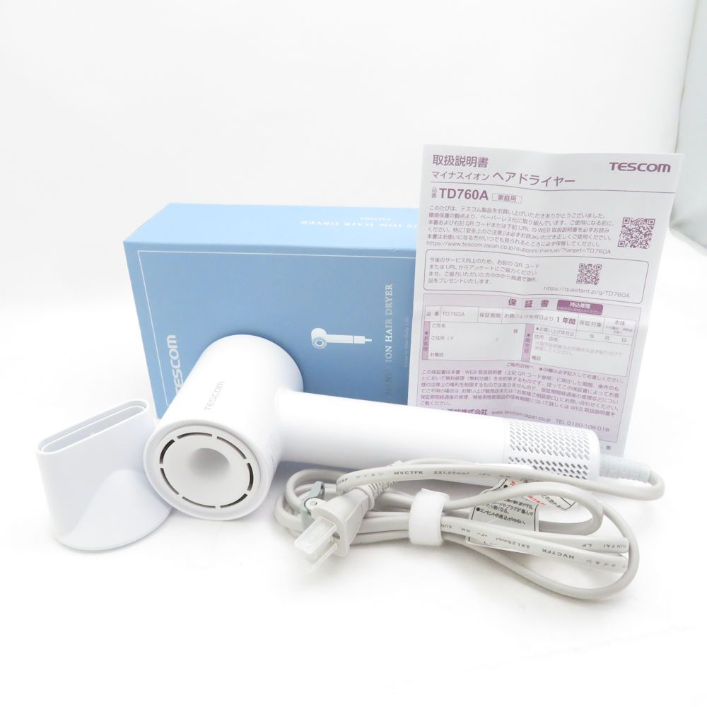 TESCOM テスコム TD 760 A マイナスイオン ヘアドライヤー BN 4328