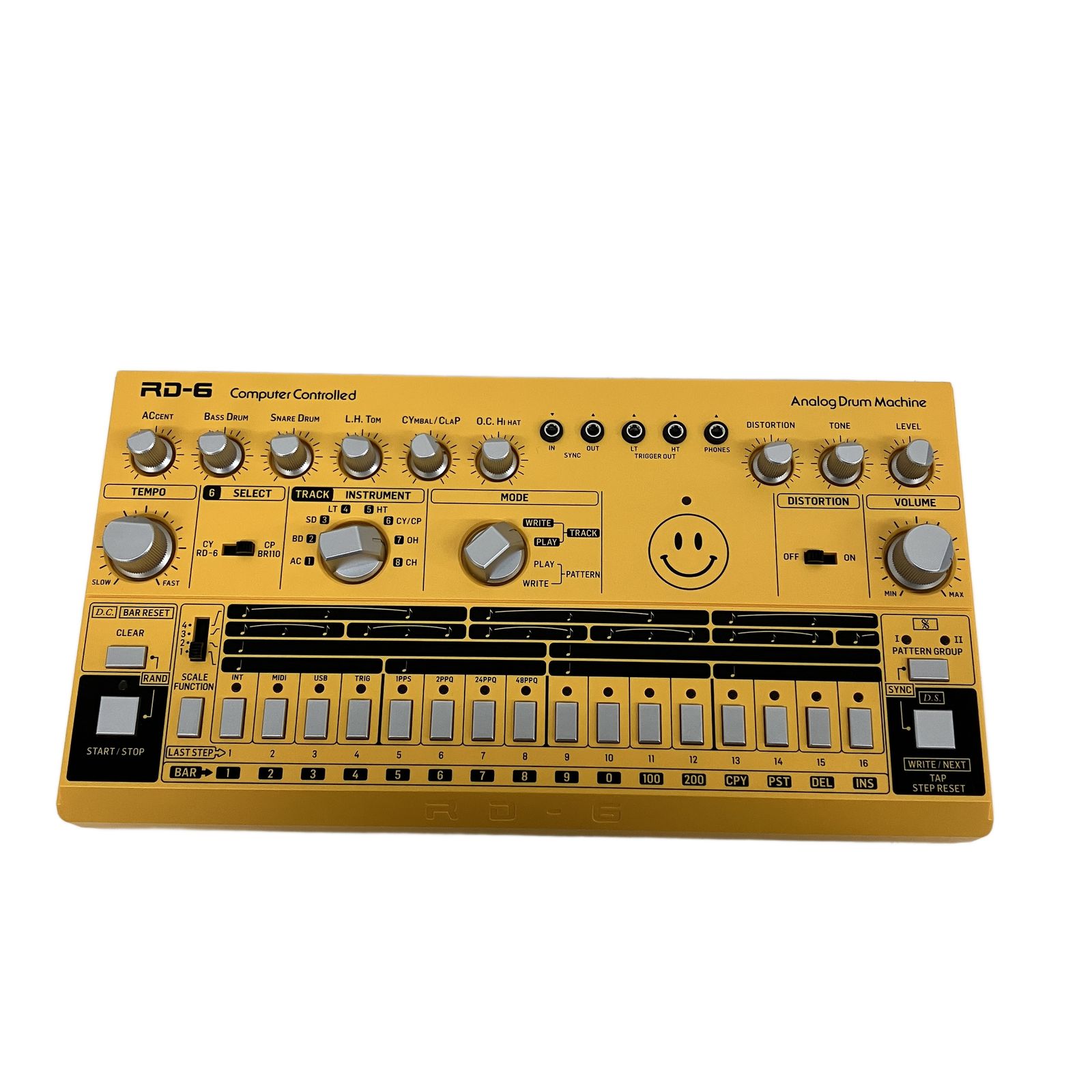 behringer RD-6-AM アナログドラムマシン リズムコンポーザー ベリンガー 黄色