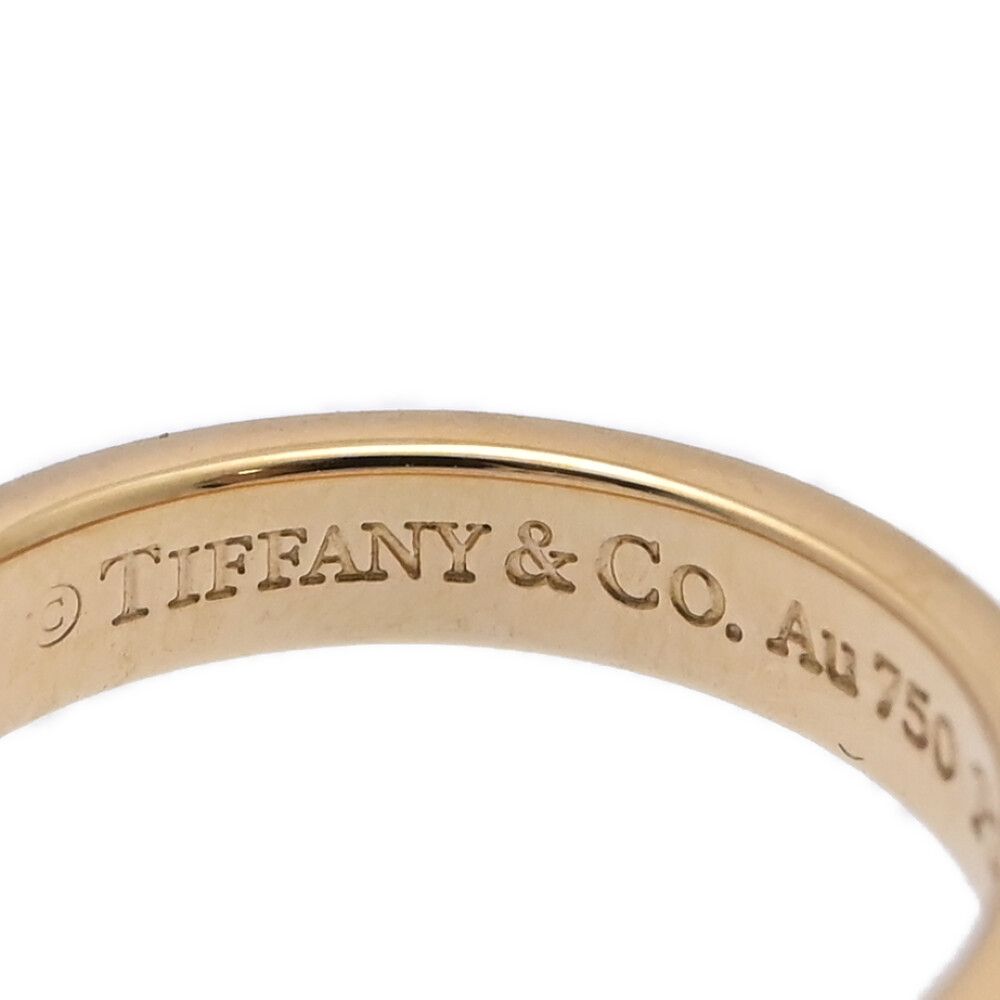 TIFFANY ＆ Co. ティファニー ミルグレインバンドリング 指輪 K 18 750×Pt 950コンビ-Kメイン-5 g 8号 48 ピンクゴールド×プラチナ ♀ A レディース 599410