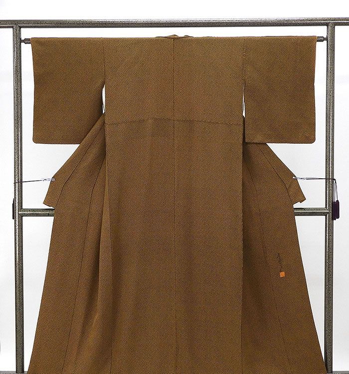 小紋 正絹 染色作家 斉藤三才 身丈156 cm 裄丈62.5 リサイクル 着物 c 4098