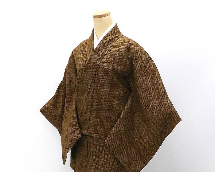 小紋 正絹 染色作家 斉藤三才 身丈156cm 裄丈62.5cm 小紋 良品