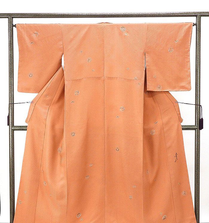 小紋 正絹 染色作家 浅井青仁 身丈159cm 裄丈65cm 小紋 リサイクル